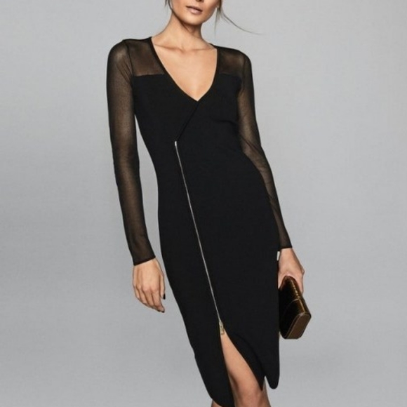 NWT REISS | Valencia Zip Dress - Picture 5 of 5
